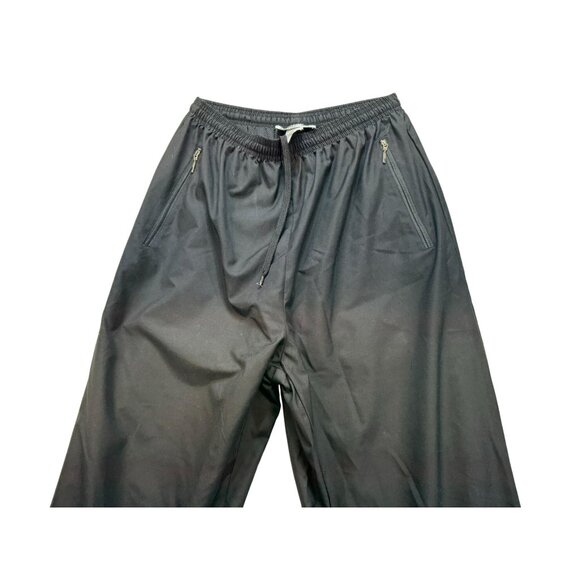 Spalding Womens Activewear Track Pants M Black Ankle Logo - Picture 4 of 12